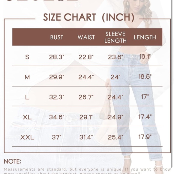 Long Sleeve Crop Tops for Women Tie Front V Neck Womens Sexy Tops Trendy - Picture 5 of 7